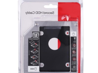 aluminium 9.0/9.5/12.7mm 2.5inch 2nd Hard Drive Disk Caddy SATA3.0 SSD Bracket a