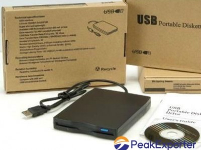 External USB floppy disk drive