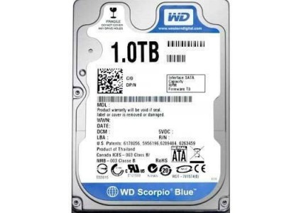 Western Digital WD Blue 1TB 2.5" Internal HDD Mobile Hard Drive Disk