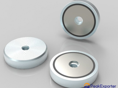 Neodymium Round Base Magnet with Mounting Screws Strong Permanent Rare Earth Ma