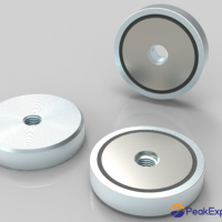 Neodymium Round Base Magnet with Mounting Screws Strong Permanent Rare Earth Ma