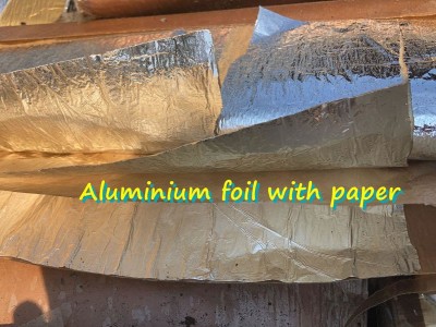 Aluminium foil with paper for sale