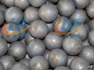 Rolled steel grinding ball