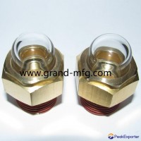 Domed shape oil sight glass 1/2" NPT for radiator system
