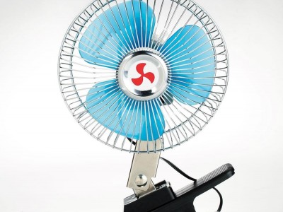 DUAL POWER 12V BATTERY 10" PORTABLE CAR FAN FOR AUTO FAN