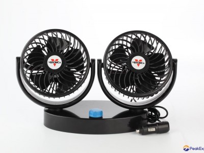 5.5 inch double head car cooling fan 12v 24v car fan