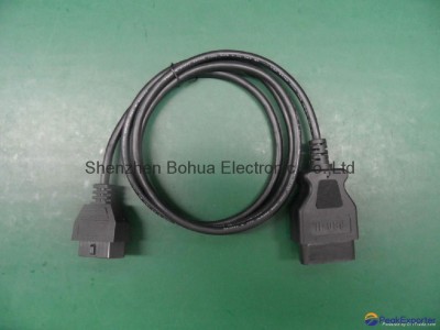 OBD II male straight to ODB II female straight with 500mm length cable