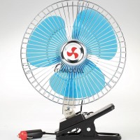 DUAL POWER 12 V BATTERY 8" PORTABLE CAR FAN FOR AUTO FAN