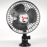 6" Super Suction Cup Car Fan 12V/24V Type