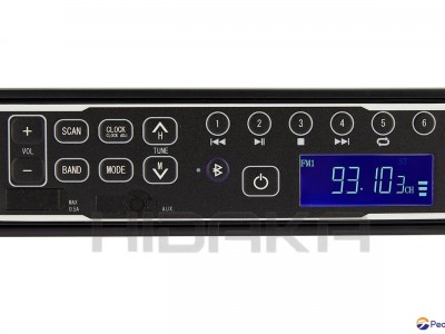 HIDAKA HI-M202 1DIN Excavator Radio USB/AUX/Bluetooth Handsfree Car radio