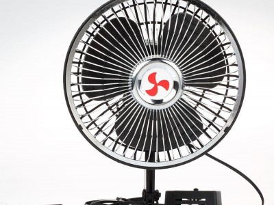 Best sell promotional 12v 24v oscillating car fan 6 inch