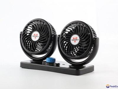 4inch double head auto oscillating car cooling fan 12v 24v car fan