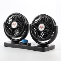 4inch double head auto oscillating car cooling fan 12v 24v car fan