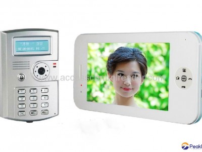 7 inch video door phone for villa unlock support attendance function