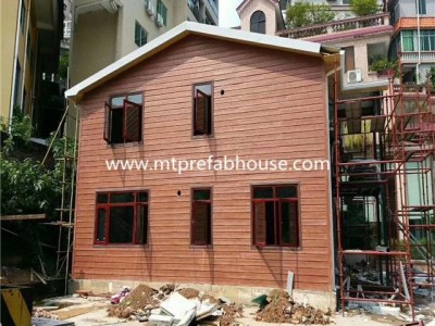 Prefabricated House Light Steel Frame Precast Concrete House EPS Cement board Vi