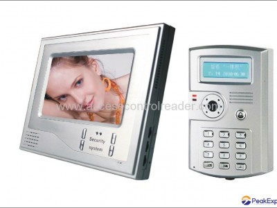 7 inch color video door phone intercom system