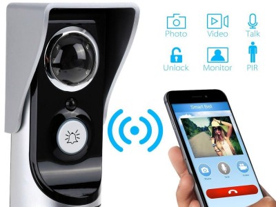 WIFI visual doorbell can be remotely monitored unlocked supported   Android &IOS