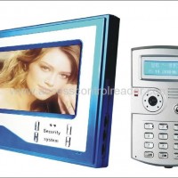 7 inch color monitor handfree video door phone unlock by ID card or password