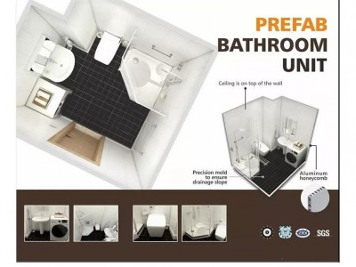 Holistic and prefabricated bathroom