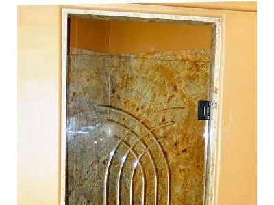 Grooved glass