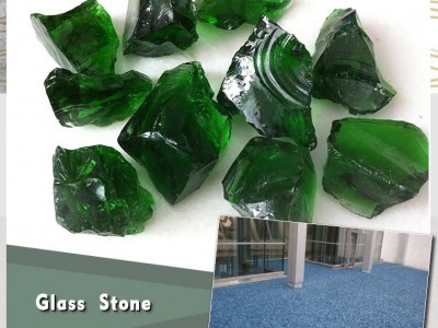 landscaping color glass rocks