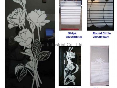 Silkscreen printed glass