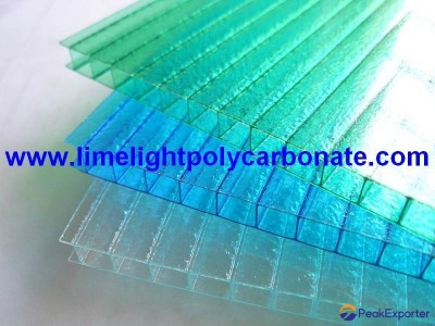 Twinwall polycarbonate sheet frosted pc hollow sheet multiwall polycarbonate