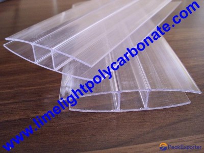 PC-H profile pc H-Profile polycarbonate accessories/profiles pc sheet accessory