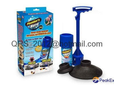 Plumbers Hero Kit 20 Uses In Every Can Opens/Unclogs Drains - As Seen On TV