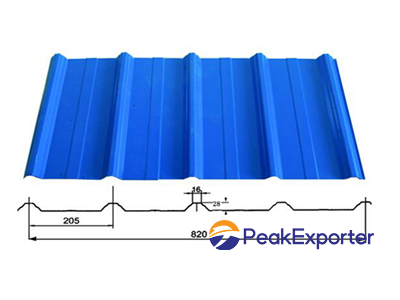 820 profiled steel sheet