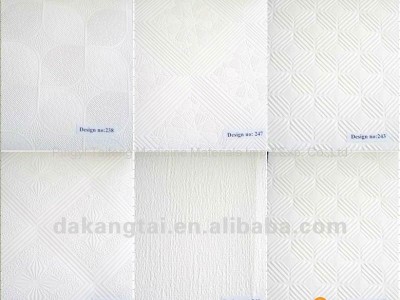 Gypsum ceiling tiles