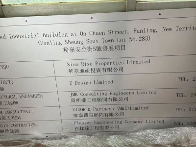 Industrial accident statistics plates/Project development plates/nameplates