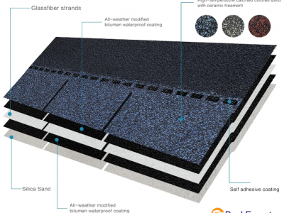 Roofing asphalt shingles