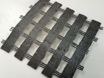 Retaining wall reinforcement Polyester Uniaxial Geogrid