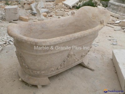 Travertine Bathtub