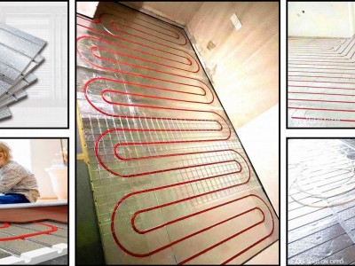 Superconducting aluminum floor heating module