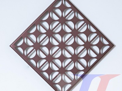 Wall Cladding Panel Aluminum Single Solid Punched Perforated Screen Panels