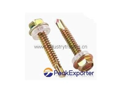 Hex head self-drilling screw for decoration building fastener