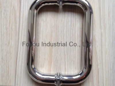 Stainless steel back to back glass door handle