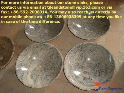 Tiger Skin granite sinks