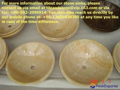 Honey Onyx sinks