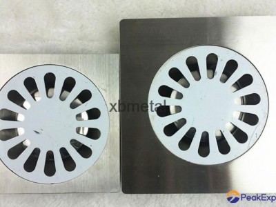water-drop design; single; stainless steel floor drain