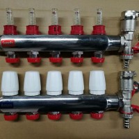 2 To 12 High Quality Nickel plated Loop Stainless Under Floor Heating Manifold