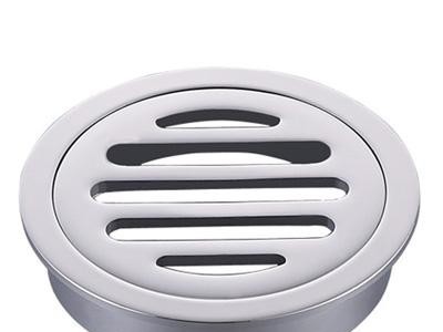 brass floor drain chrome plated