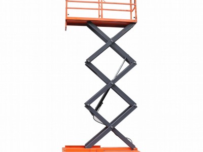Greenhouse railway hydraulic lifting picking truck