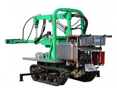 self propelled Pecan tree shaker with crawler type