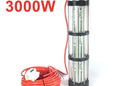 3000W IP68 LED Night Submersible Fishing Boat deep 100m underwater Light