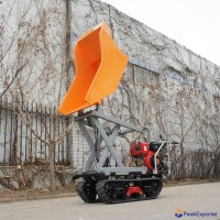 Crawler type dumper with lift container, Hydraulic Scissor lifter