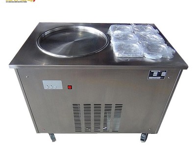 Manual Fried/Roll Fried Ice Cream Machine with Embraco Compressor