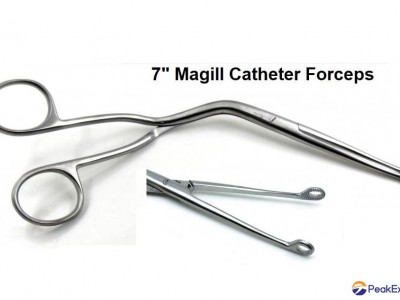 7 Inch Magill Catheter Forceps Veterinary Surgical Instruments